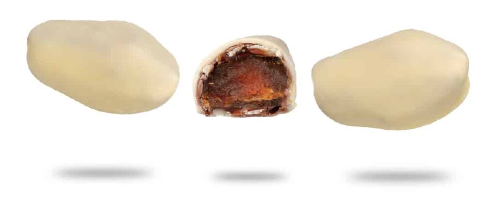 Dattes au chocolat blanc