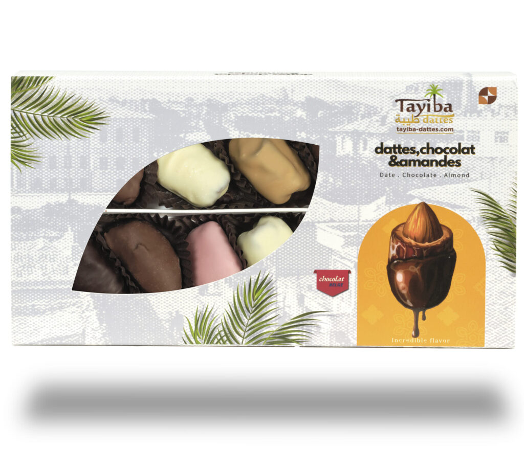 Dattes chocolat et amandes 200gr