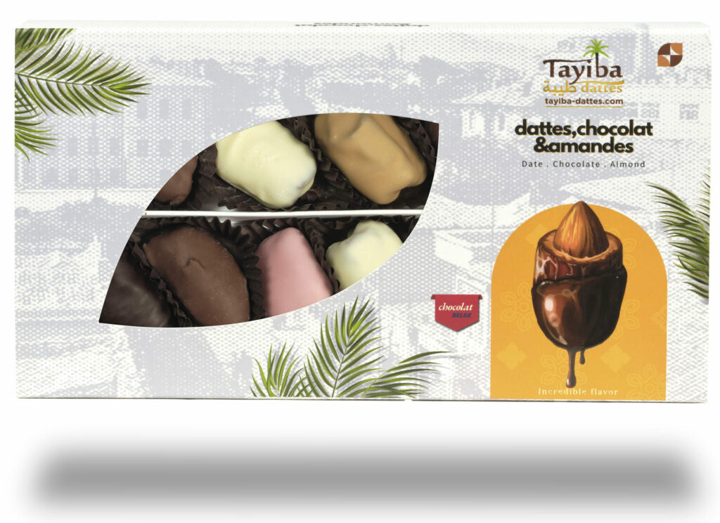 Dattes chocolat et amandes 200gr