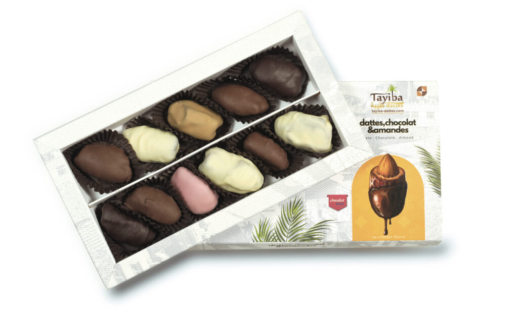 Le délicieux goût des dattes enrobées de chocolat